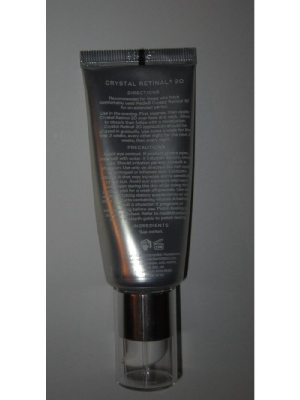 Medik8 Crystal Retinol 20 Face Night Serum Anti Aging Wrinkle Reducing Full Size - Picture 2 of 5